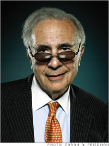 Carl Icahn giving the universal facial expression for "trying too hard to be cool."