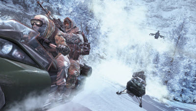 modern warfare 2 snowmobile
