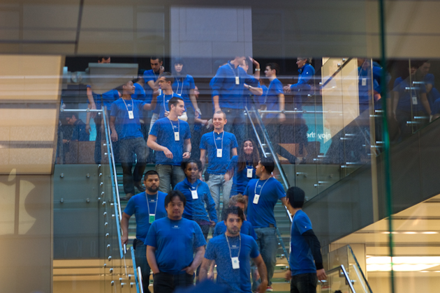 Apple staff at iPhone 4 launch