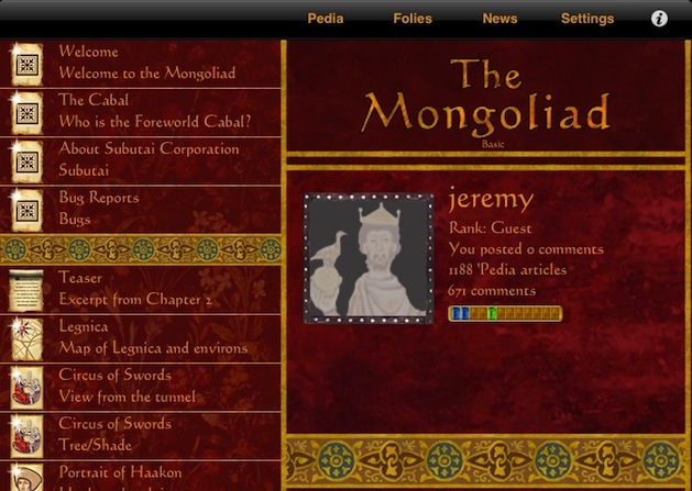 mongoliad screenshot