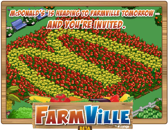 McDonald's FarmVille deal