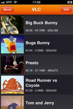 VLC Media Player for iPhone