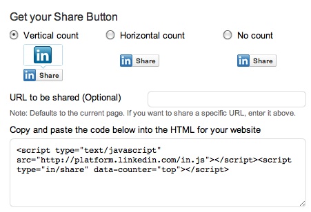 linkedin share