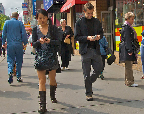 Cellphones on the street
