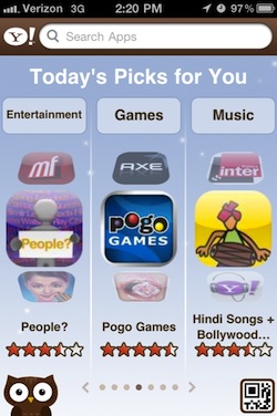 Yahoo iPhone Todays Picks