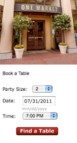 Opentable find table