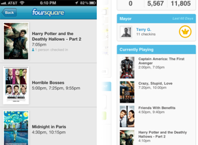 Foursquare App screenshot