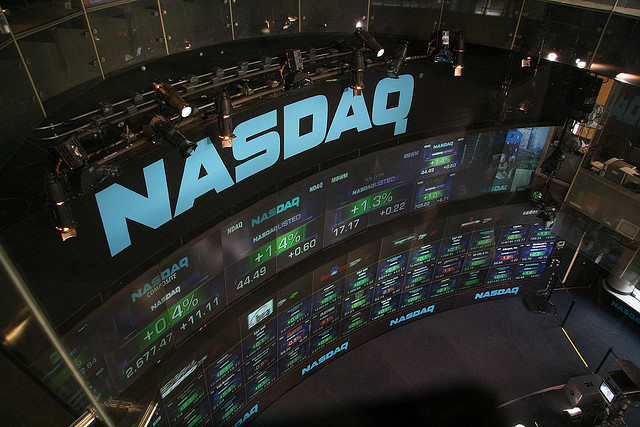 Video wall at Nasdaq