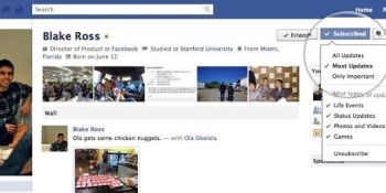 Facebook adds “subscribe” function to profiles