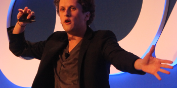 Box.net founder Aaron Levie is poised on the edge of startup stardom