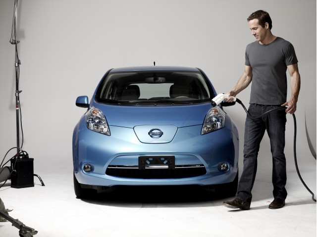 Ryan Reynolds Nissan Leaf Spokesperson