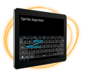 Swype on a tablet