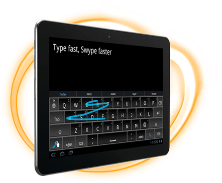 Swype on a tablet