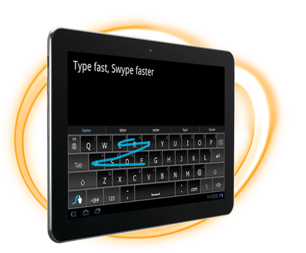 Swype on a tablet