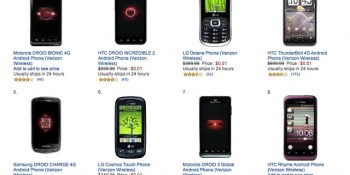 Amazon lists all Verizon phones for a penny, except iPhone 4S