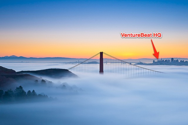 VentureBeat HQ, alongside the picturesque San Francisco Bay, is surrounded by fog.