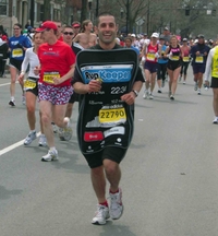 RunKeeper founder Jason Jacobs dressed as an iPhone