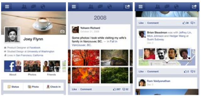 FB-timeline mobile