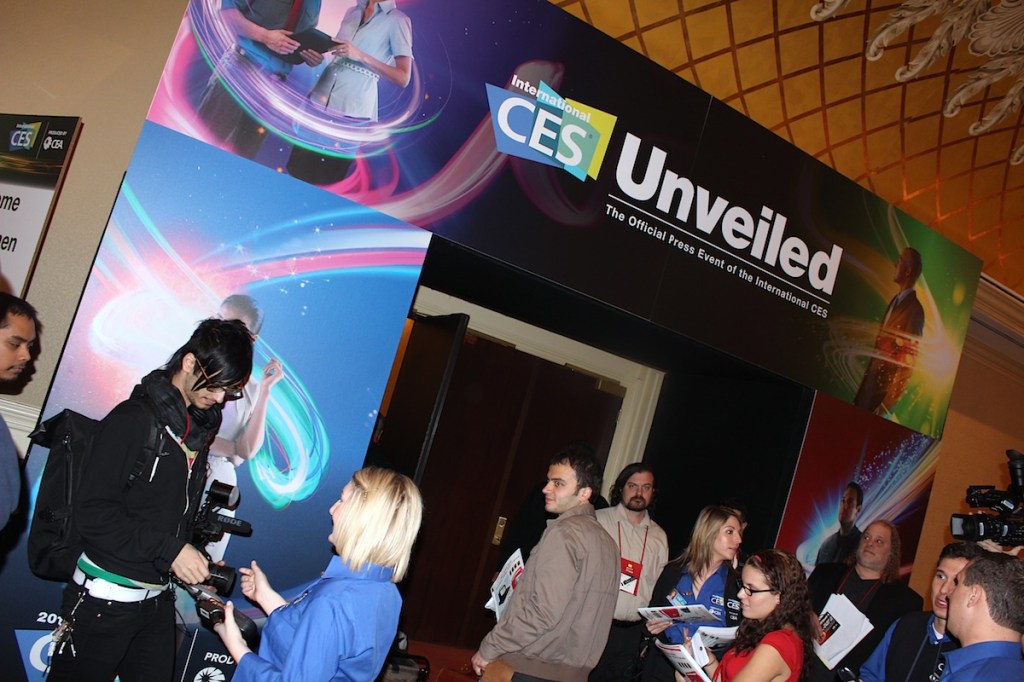 CES Unveiled kicks off the Consumer Electronics Show 2012 with a roomful of new gadgets and journalists.