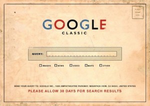 Google classic postcard image