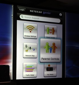 Netgear's Genie app provides access to parental controls and other network features.