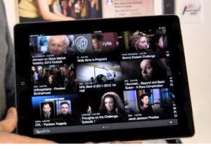 Touch TV app running on an iPad