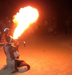 fire dancer