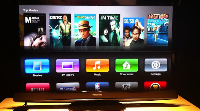 Apple TV screen