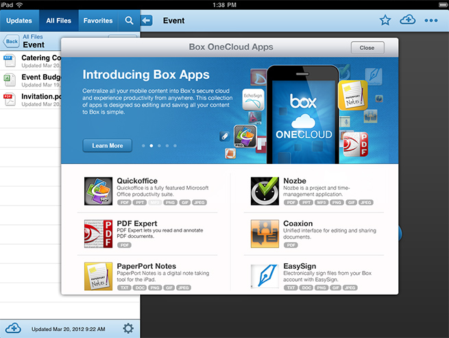 Box-OneCloud-iPad