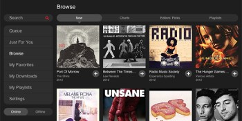 MOG, rumored to be selling to HTC, finally makes its iPad debut