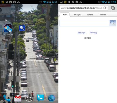 StartApp proprietary search application