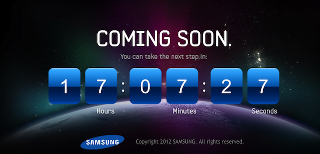 Samsung Galaxy S III countdown