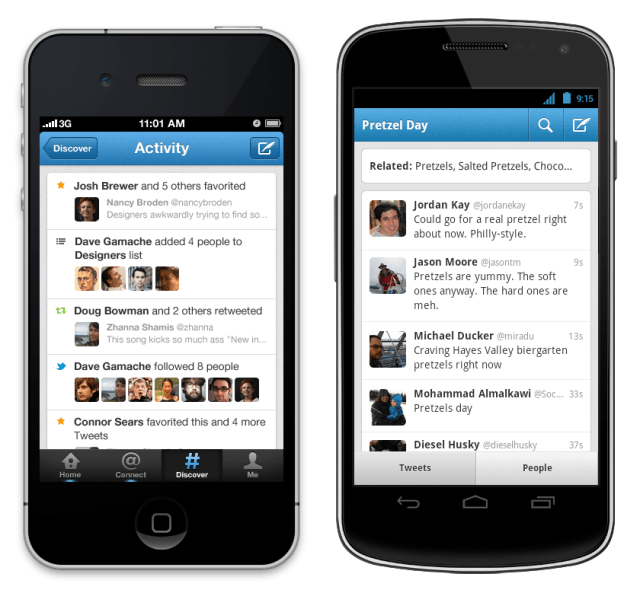 twitter for iphone, android