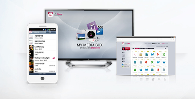 LG Cloud on mobile, web TV