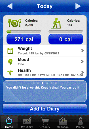 NeedToEat diet iPhone App