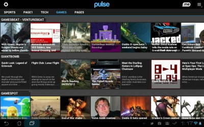 Android tablet app Pulse