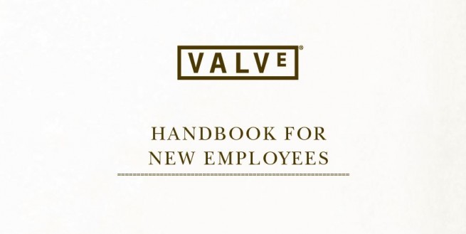 The cover of the Valve Handbook for New Employees