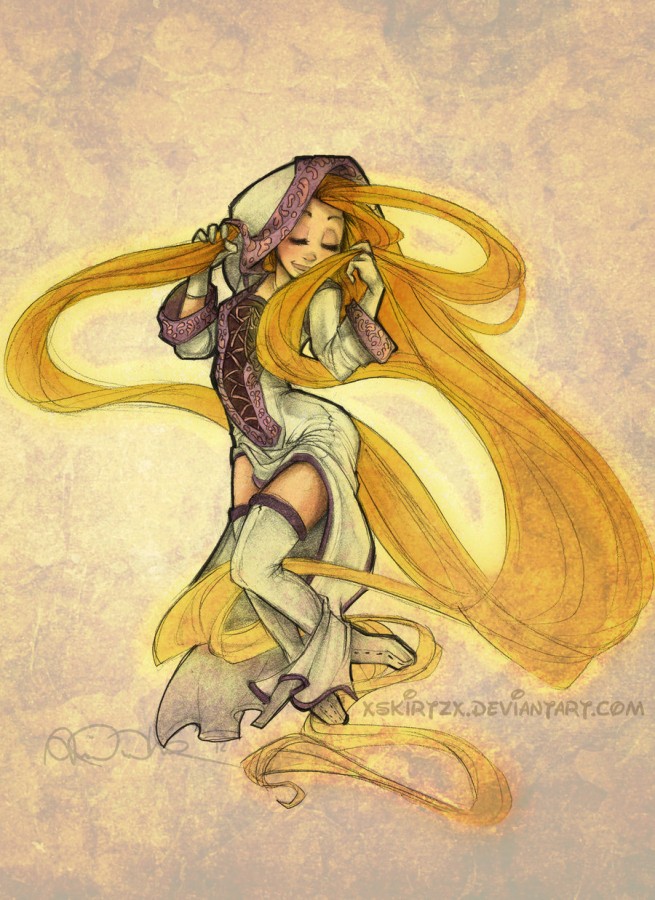 White Mage Rapunzel Disney Final Fantasy X-2 Princess Dressphere