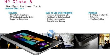 HP ‘Slate 8’ tablet with Windows 8 leaks to the web