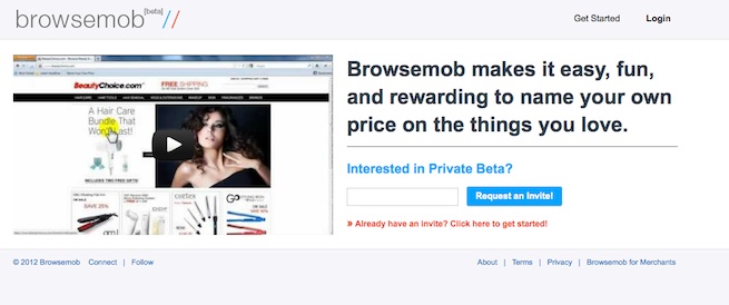 Browsemob has worked out some interesting economics but its marketing visuals are off the mark.