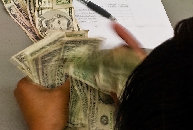 counting money