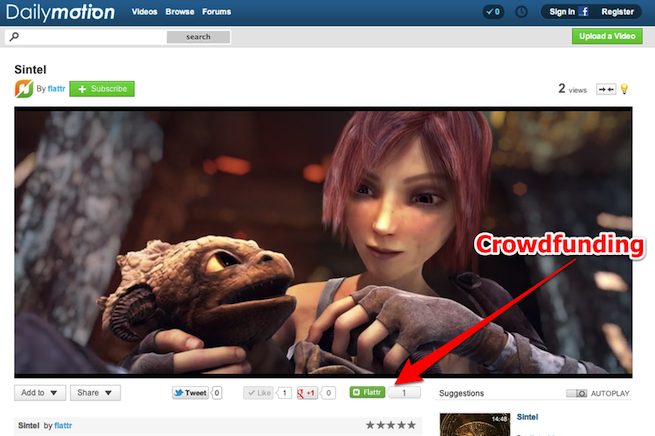 Dailymotion screenshot