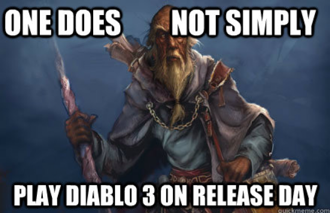 deckard in queue   one does not simply play diablo 3 on release day