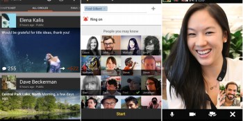 Google+ for Android adds beautiful layout, easier-to-start hangouts