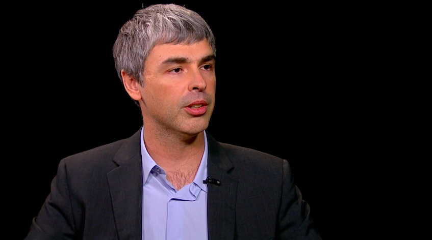 Google CEO Larry Page speaking on the Charlie Rose show, May 21, 2012