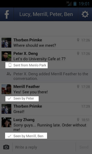 facebook seen by