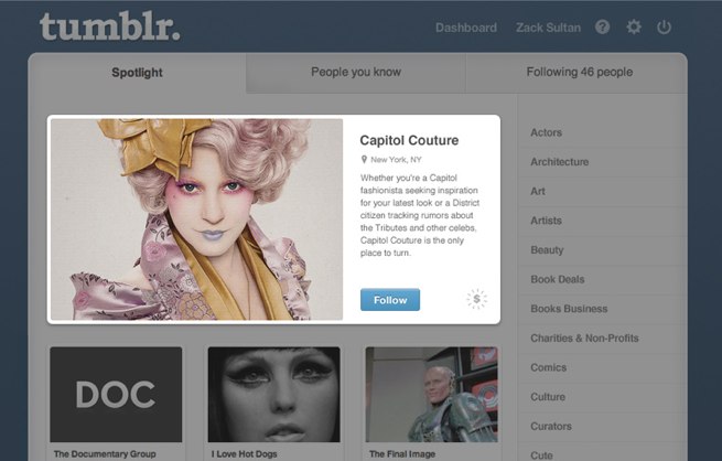 tumblr spotlight ad