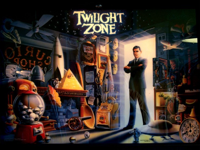 The Twilight Zone pinball table art