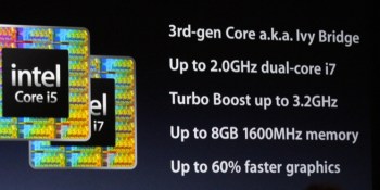 New MacBook Air powers up with Ivy Bridge processors and a 512GB SSD