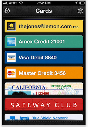 Lemon digital wallet